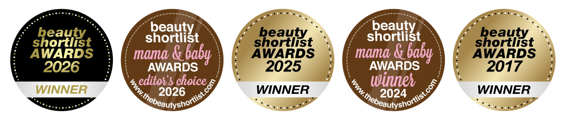 LE PURE Beauty Shortlist Awards and Mama & Baby awards