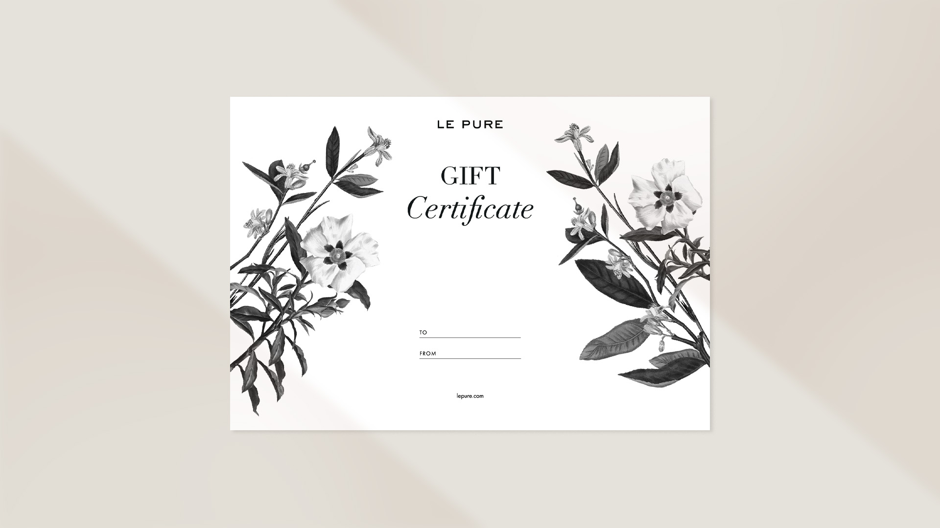 Steps Gift Certificate