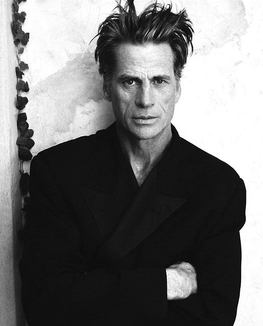 Dutch supermodel Mark Vanderloo's skin prepared with LE PURE organic skincare and foundation for Xarraca Journal – MUA Barbara Urra