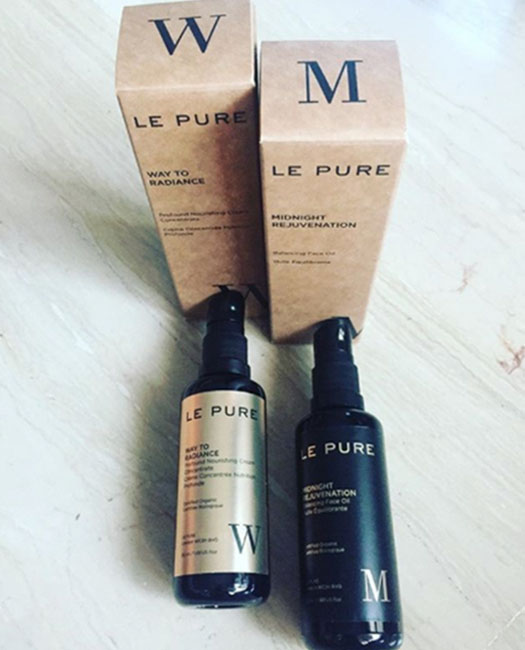 Actress Remedios Cervantes's skin with LE PURE organic skincare and foundation