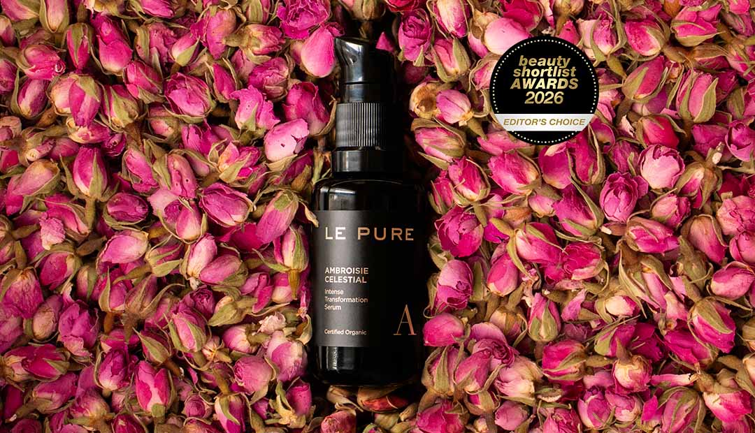 Ambroisie Celestial — meilleur sérum visage biologique certifié, récompensé Choix de la Rédaction aux Beauty Shortlist Awards 2026