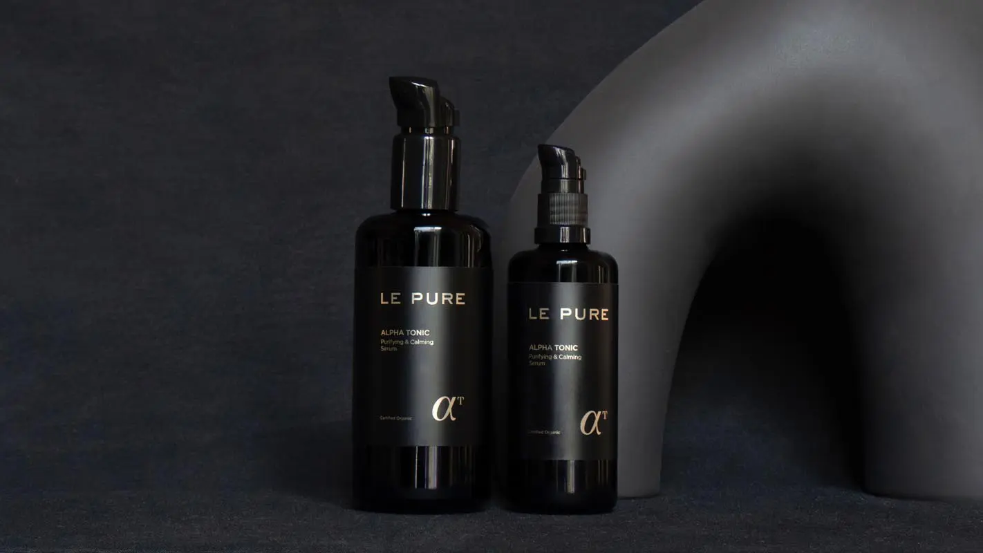 LE PURE Alpha Tonic Sérum Purifiant & Calmant en deux formats, 100 ml et 200 ml